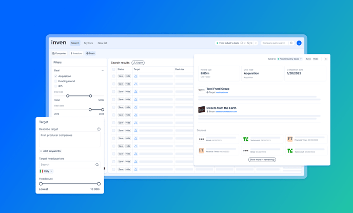 Inven deal search